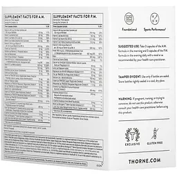 Мультивітаміни Thorne Multi-Vitamin Elite для прийому зранку та ввечері 2 флакони по 90 капсул - мініатюра 8