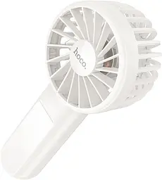 Вентилятор портативний Hoco HX60 Nimble portable handheld fan white - мініатюра 4