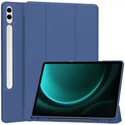 Чохол with Slot for Stylus для для Samsung Galaxy Tab S9+ / S9+ FE / S10+ 12.4" Темно-синій