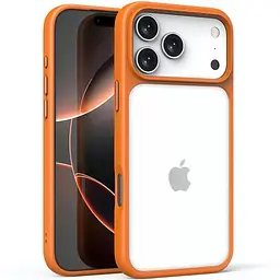 TPU+PC чохол Metal Buttons для Apple iPhone 17 Pro Max (6.9") Помаранчевий / Orange