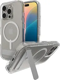 Чохол протиударний для iPhone 16 Pro Max ZAGG Gear4 Crystal Palace Clear Case MagSafe (6.9") Прозорий із підставкою