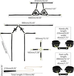 БДСМ-набір LOCKINK YEAHWOW Forced Nadu pose correction set SX2846 104350 - мініатюра 5