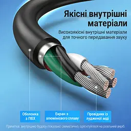 Зовнішня звукова карта Vention аудіоадаптер з підключенням USB-A з окремими гніздами 3,5 мм для навушників і мікрофона Plug & Play чорна (CDYB0) - мініатюра 10