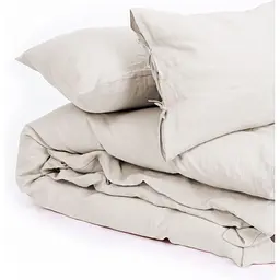 Підковдра MirSon Linen Jasmine льон 143х210 см бежево-сіра (2200008269180) - мініатюра 6
