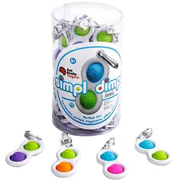 Сенсорний антистрес-брелок Fat Brain Toys Simpl Dimpl Кнопки 1 шт. колір в асортименті (F2111ML) - мініатюра 3