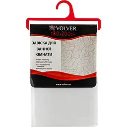 Шторка для ванної Volver Roses Line White 200x 180 см молочна (58202)