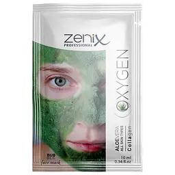 Киснева бульбашкова маска для обличчя з екстрактом алое Zenix, 10 мл (Liv411504)