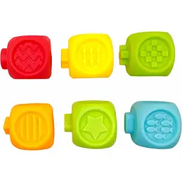 Набір тактильних кубиків Bibi Toys сенсорні 6 шт. (760844BT) - мініатюра 3
