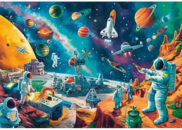 Пазл Clementoni SuperСolor: Космічний екіпаж (SuperСolor - Cosmic Crew Puzzle - 104 pcs.), 104 ел. (25036) - мініатюра 2