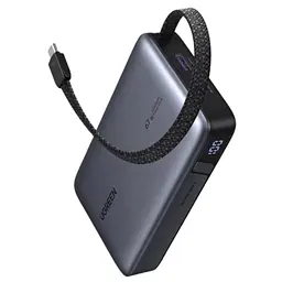 Батарея універсальна Ugreen 20000 mAh 67W Cable Space gray (U_55996B) - мініатюра 7