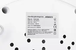 Сушарка овочів та фруктів FDB-5385, White, 520W ARDESTO teh0023806 - мініатюра 8
