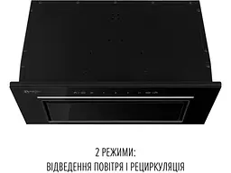 Витяжка вбудована Perfelli DESIGN FILINI 6 NERO - мініатюра 2