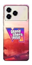 TPU чехол Demsky GTA VI Vice City для ZTE Blade A76