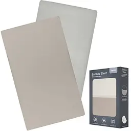 Простирадло Lionelo Bamboo Sheet Off White Beige 118 x 60 см (LO-BAMBOO SHEET OFF WHITE BEIGE 118x60) 2 шт.