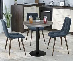 Обідній стіл круглий BS-450 Діаметр 70 см Loft Design (Дуб Палена)