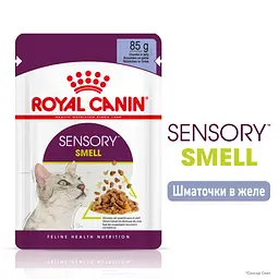 Набір вологого корму  для дорослих котів Royal Canin Sensory Smell Jellyшматочки в желе 1.02 кг (12 шт. х 85 г) - мініатюра 3