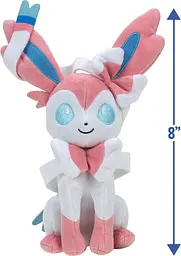 М'яка плюшева іграшка покемон Сільвеон Jazwares Pokémon Sylveon PKW3450 20 см офіційна ліцензція рожево-блакитна (SKU-265) - мініатюра 4