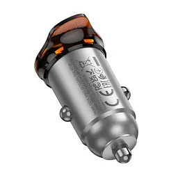 АЗП HOCO NZ16 Rigorous single port PD30W Metal Grey