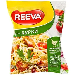 Локшина швидкого приготування Reeva 85г зі смаком Курка пачка