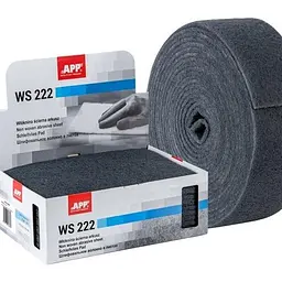APP Наждачка волокниста WSR 222 100mm x 10m, сірий (10 шт), середньоабразивна, рулон