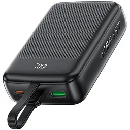 УМБ Acefast 20000mAh 22,5W PD,QC3.0 USB-A+USB-C In/Out,built-in cable M14 Black - мініатюра 3