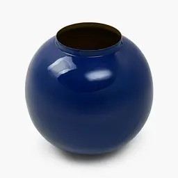 Ваза MBM HOME Елізіум залізна глибокий синій - золотий 230х230х210 мм (VB-05 DEEP BLUE/GOLD) - мініатюра 2