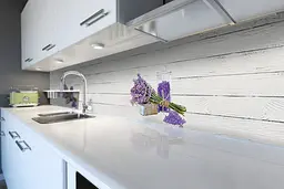Кухонний фартух Happy Pocket Лавандова сіль вінілова наклейка ПВХ Прованс білі дошки лаванда Сірий Z180601 - мініатюра 4