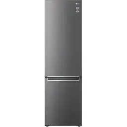Холодильник LG с нижним морозильным отделением 203x60х68 холод.отд. 277 л мороз.отд. 107 л 2дв. А+ NF инв. диспл внутр. серый темный