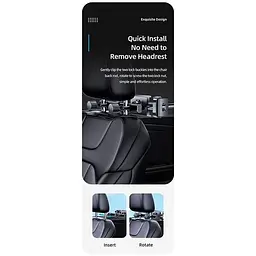 Тримач USAMS Car Rear Seat Phone-Tablet Bracket US-ZJ068 - мініатюра 9