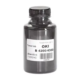 Тонер OKI B4200/B4300, 80г Black TonerLab (1400240)