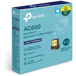 Адаптер WiFi TP-Link Archer T2UB nano AC600, USB, BT4.2 - мініатюра 2