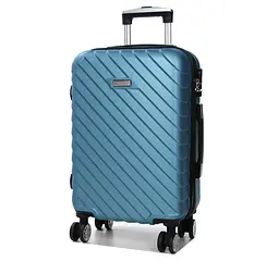 Валіза маленька S ABS-пластик Madisson Snowball 03403 58х38х23см 35 л Блакитний