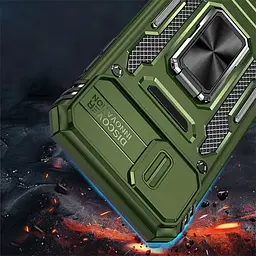 Ударостійкий чохол Camshield Army Ring для Apple iPhone 7 / 8 / SE (2020) (4.7) Оливковий / Army Green - мініатюра 2