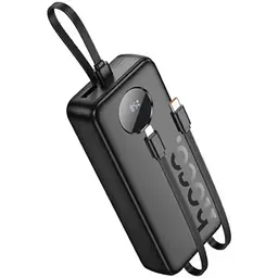 Зовнішній акумулятор HOCO J132A Sabio 22.5W+PD20W fully compatible power bank with 3 cables(20000mAh) Black (6942007632591)