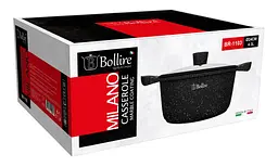 Каструля антипригарна з кришкою MILANO BOLLIRE 24 см 4.3 л - мініатюра 2