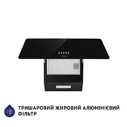 Витяжка декоративна похила MINOLA HDN 6224 BL 700 LED - мініатюра 6