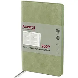 Щотижневик Axent 2027 Partner Soft Cloud 125x195 мм салатовий (8537-27-4-A)