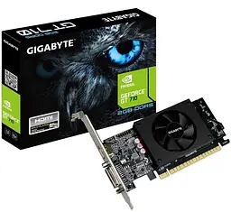 Відеокарта Gigabyte GT 710 2Gb (GV-N710D5-2GL) (GDDR5, 64 bit, PCI-E v2.0) Б/в - мініатюра 3