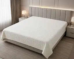 Простирадло махрове жакардове Parisa Home 200х220 щільність 400 г/м2 крем