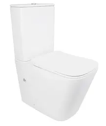 Унітаз підлоговий Qtap Tern Ultra Quiet з сидінням Slim Duroplast/ Soft-close/ Quick Release QT17226003AW