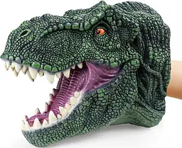 Іграшка-рукавичка Тиранозавр темно-зелений Same Toy det0018480 - мініатюра 3