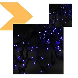 Xmas гирлянда LED 200 світлодіодів бахрома сосульки XPRO B-1 Синя 10M*1,5M (47677-7759_890) - мініатюра 2