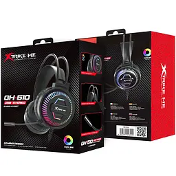 Ігрова гарнітура XTRIKE ME GH-510, USB, статичне RGB, кабель 2м, чорна - мініатюра 5