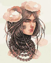 Картина за номерами "Хмарливі думки ©lesya_nedzelska_art Ideyka KHO4995 40х50 см