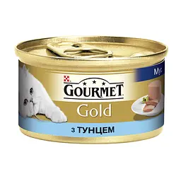 Вологий корм для кішок Gourmet Gold Pate Tuna 85 г х 12 шт. (тунець)