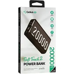 Портативна батарея Gelius Pro Soft 2 GP-PB20-012 20000mAh Black - мініатюра 2