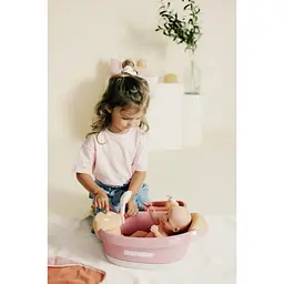Игровой набор Smoby Ванна для пупса Беби Ньорс. Терракотовая пудра с электр. душем и подсветкой, с аксесс., (7600220386) - миниатюра 7