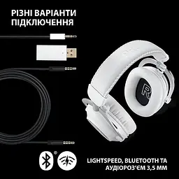 Навушники Logitech G Pro X 2 Lightspeed White (981-001269,910-001270) - мініатюра 10