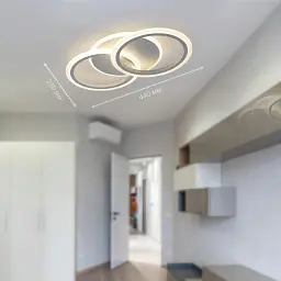 Cвітлодіодна люстра MOKA 3R 60 Вт 440x250x70 мм Біла ESLLSE - мініатюра 8