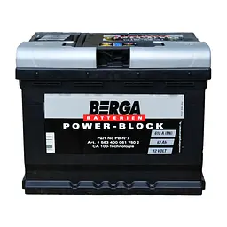 Автомобільний акумулятор BERGA Power Block 6СТ-63Ah АзЕ 610A (EN) 563400061